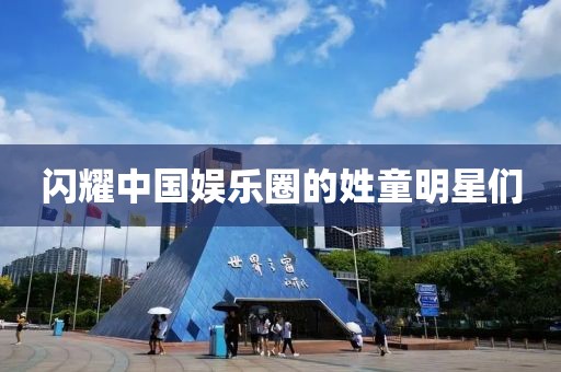 闪耀中国娱乐圈的姓童明星们