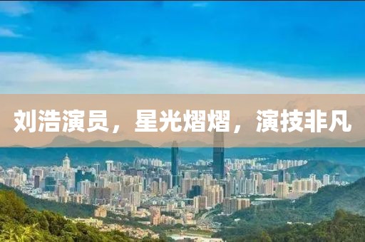 刘浩演员，星光熠熠，演技非凡