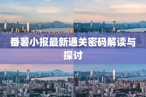 番薯小报最新通关密码解读与探讨