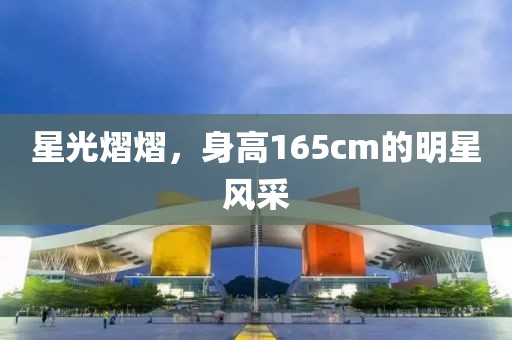 星光熠熠，身高165cm的明星风采
