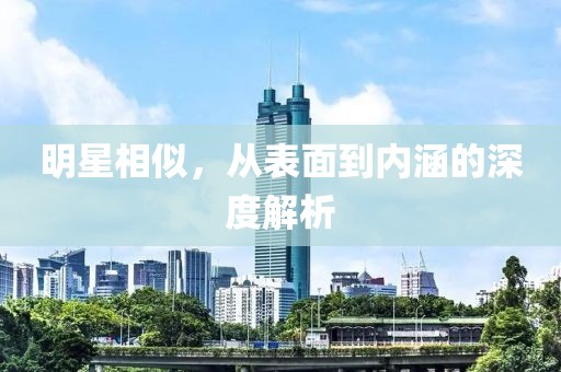 明星相似，从表面到内涵的深度解析