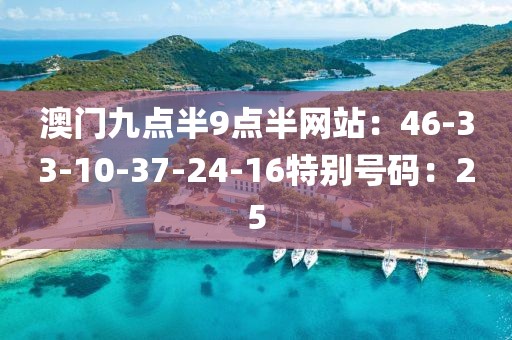 澳门九点半9点半网站：46-33-10-37-24-16特别号码：25