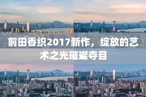 前田香织2017新作，绽放的艺术之光璀璨夺目