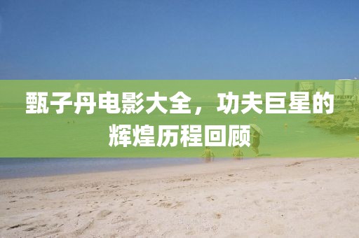 甄子丹电影大全，功夫巨星的辉煌历程回顾