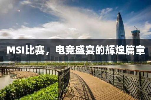 MSI比赛，电竞盛宴的辉煌篇章