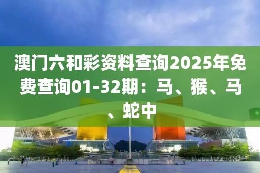 澳门六和彩资料查询2025年免费查询01-32期：马、猴、马、蛇中