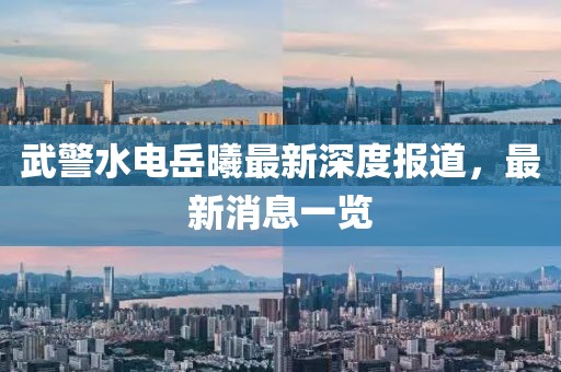 武警水电岳曦最新深度报道，最新消息一览