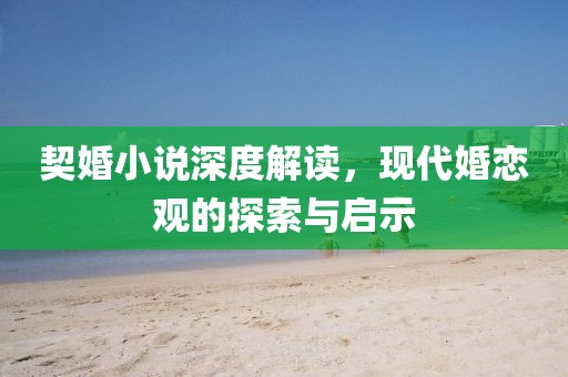 契婚小说深度解读，现代婚恋观的探索与启示