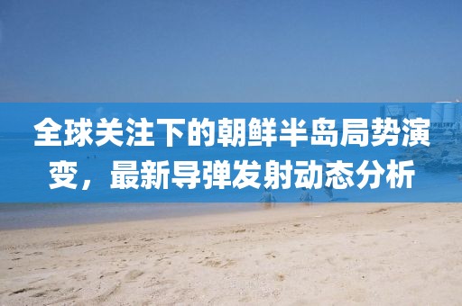 全球关注下的朝鲜半岛局势演变，最新导弹发射动态分析