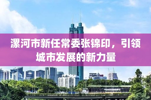 漯河市新任常委张锦印，引领城市发展的新力量