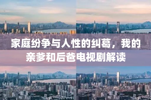 家庭纷争与人性的纠葛，我的亲爹和后爸电视剧解读