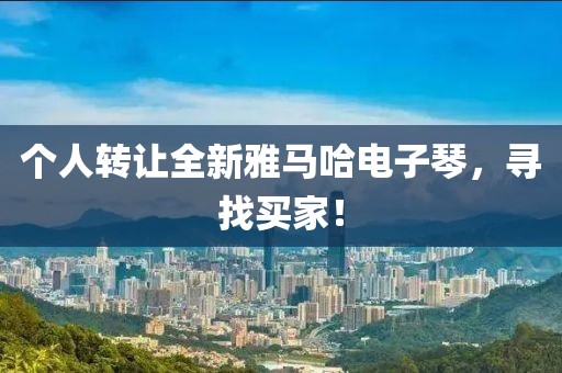 个人转让全新雅马哈电子琴，寻找买家！