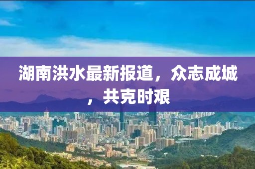 湖南洪水最新报道，众志成城，共克时艰