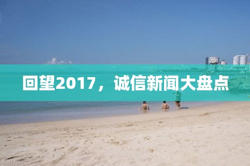 回望2017，诚信新闻大盘点