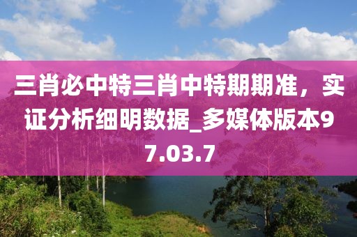 三肖必中特三肖中特期期准，实证分析细明数据_多媒体版本97.03.7