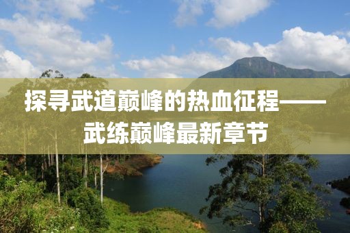 探寻武道巅峰的热血征程——武练巅峰最新章节