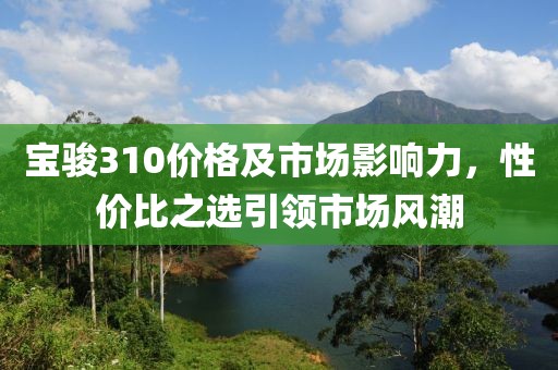宝骏310价格及市场影响力，性价比之选引领市场风潮