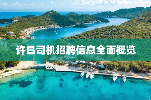 许昌司机招聘信息全面概览