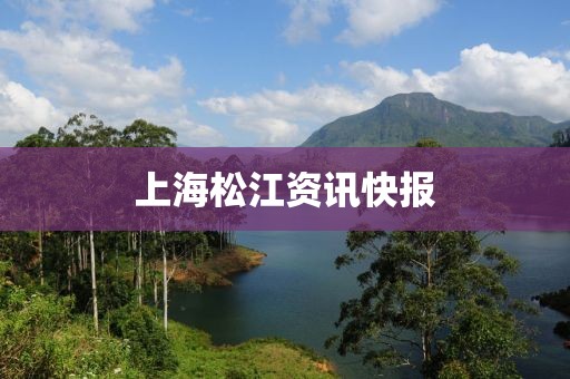上海松江资讯快报