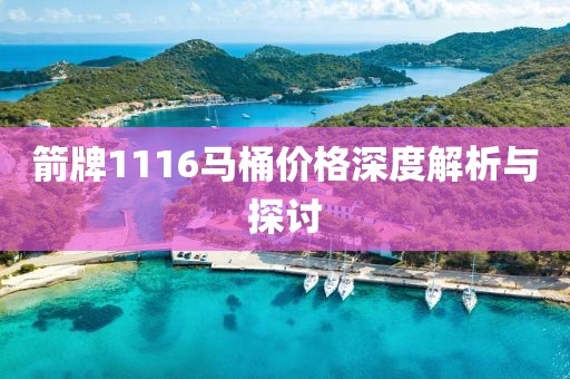 箭牌1116马桶价格深度解析与探讨