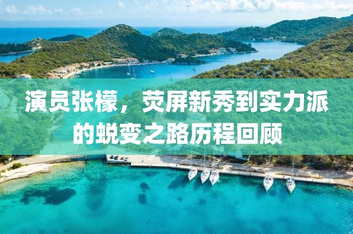 演员张檬，荧屏新秀到实力派的蜕变之路历程回顾