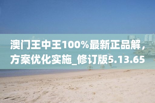 澳门王中王100%最新正品解，方案优化实施_修订版5.13.65