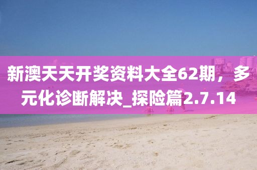 新澳天天开奖资料大全62期，多元化诊断解决_探险篇2.7.14