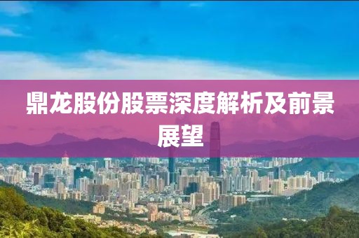 鼎龙股份股票深度解析及前景展望