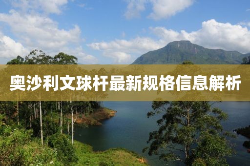 奥沙利文球杆最新规格信息解析