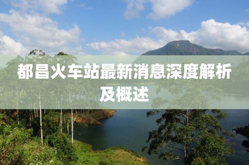 都昌火车站最新消息深度解析及概述