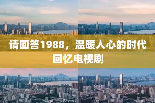 请回答1988，温暖人心的时代回忆电视剧