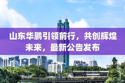 山东华鹏引领前行，共创辉煌未来，最新公告发布