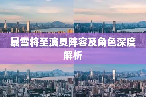 暴雪将至演员阵容及角色深度解析