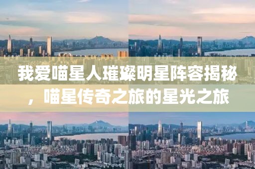 我爱喵星人璀璨明星阵容揭秘，喵星传奇之旅的星光之旅