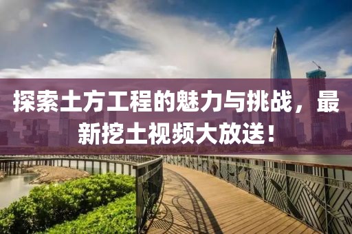 探索土方工程的魅力与挑战，最新挖土视频大放送！
