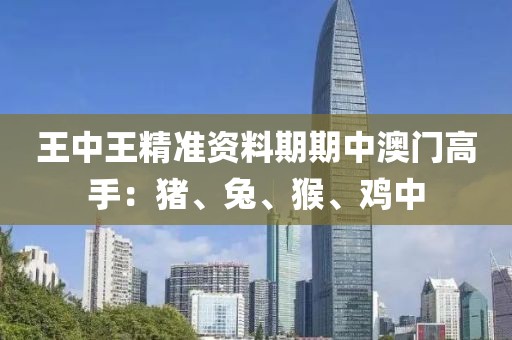 王中王精准资料期期中澳门高手：猪、兔、猴、鸡中