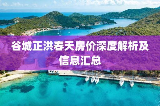 谷城正洪春天房价深度解析及信息汇总