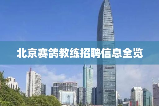 北京赛鸽教练招聘信息全览