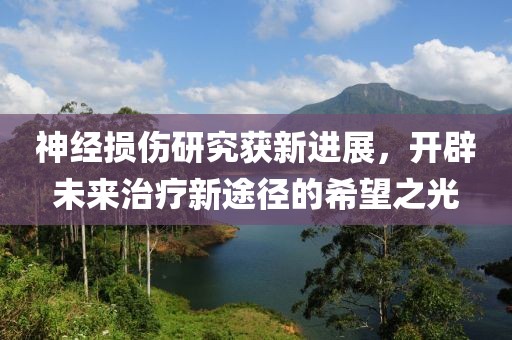 神经损伤研究获新进展，开辟未来治疗新途径的希望之光