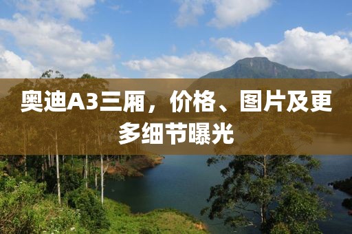 奥迪A3三厢，价格、图片及更多细节曝光