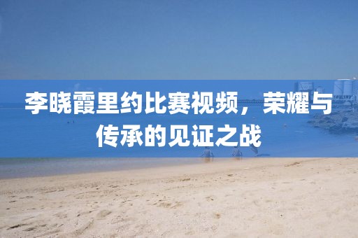 李晓霞里约比赛视频，荣耀与传承的见证之战