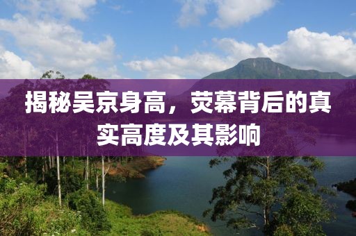 揭秘吴京身高，荧幕背后的真实高度及其影响
