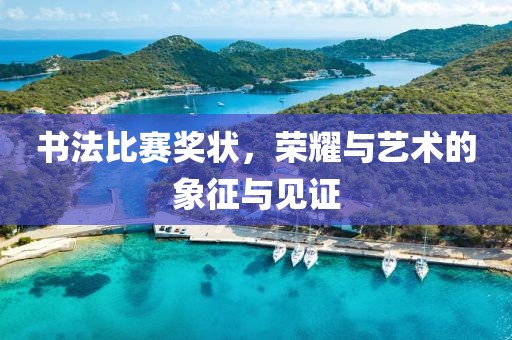 书法比赛奖状，荣耀与艺术的象征与见证