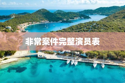 非常案件完整演员表