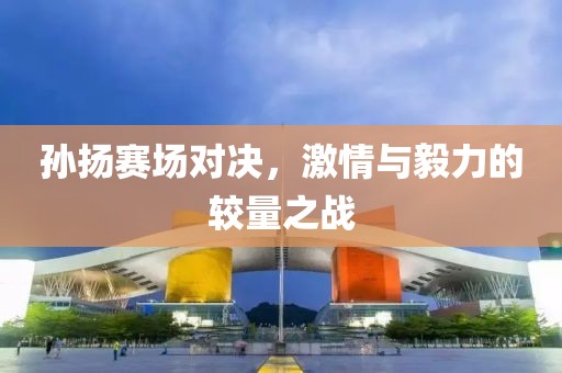 孙扬赛场对决，激情与毅力的较量之战