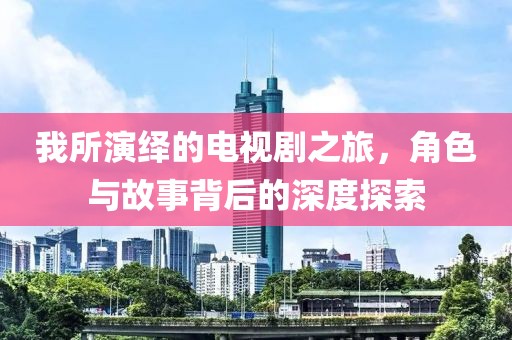 我所演绎的电视剧之旅，角色与故事背后的深度探索