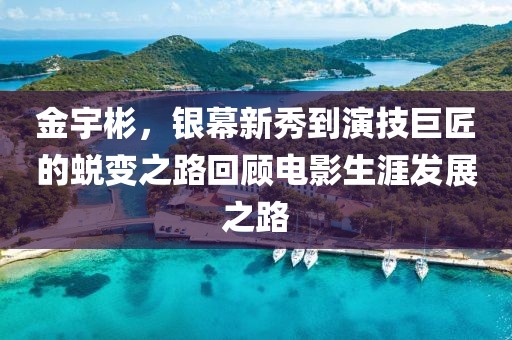 金宇彬，银幕新秀到演技巨匠的蜕变之路回顾电影生涯发展之路