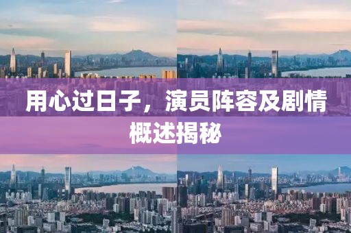 用心过日子，演员阵容及剧情概述揭秘