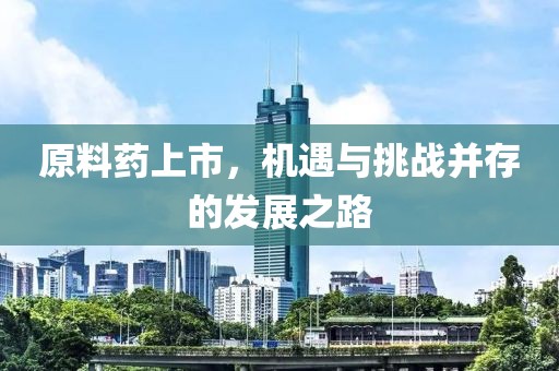 原料药上市，机遇与挑战并存的发展之路