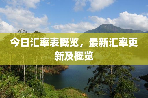 今日汇率表概览，最新汇率更新及概览